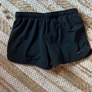 Black Nike Workout Shorts with Built-In Spandex Liner
